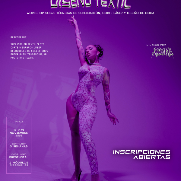 CURSO DE DISEÑO TEXTIL & ESTAMPADOS - Noviembre 2026.